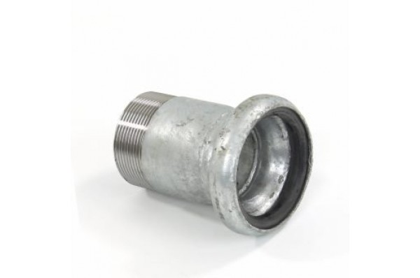 6" (159) Female Coupling with 6" outside thread type Bauer galvanized (S75)