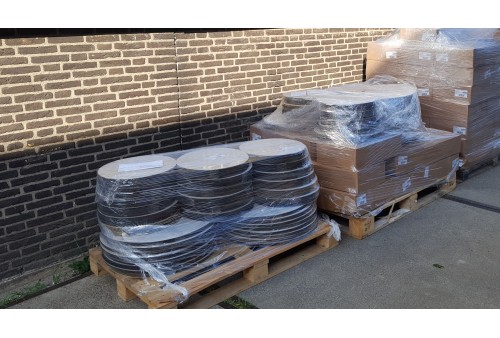 Ø 555 mm Zelfklevende rubber flensbeschermers (plakschijven)